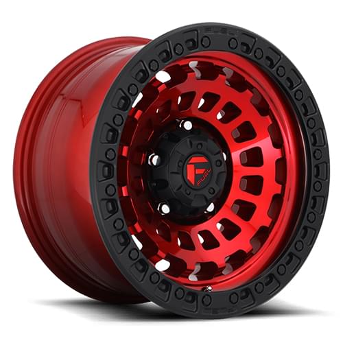 Fuel Offroad Zephyr D632 Candy Red W/ Matte Black Ring - Part Number D63220008247 Fuel Offroad Zephyr D632 Candy Red W/ Matte Black Ring Photo