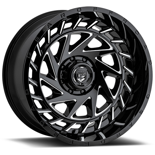 Gear Offroad End Game 755 Gloss Black W/ Milled Accents - Part Number 755BM-2120944 Gear Offroad End Game 755 Gloss Black W/ Milled Accents Photo