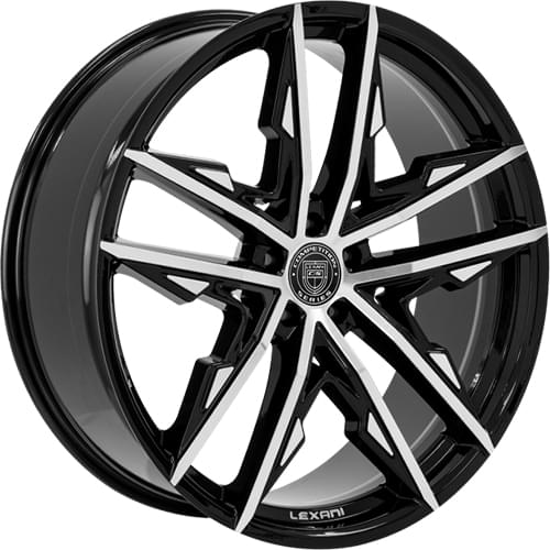 Lexani Venom 678 Gloss Black Machined - Part Number 678-2010-15-20MB Lexani Venom 678 Gloss Black Machined Photo