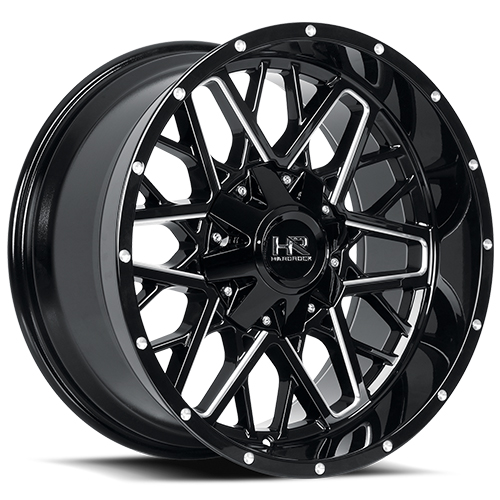 Hardrock Bomber H714 Gloss Black Milled - Part Number H714-201070119GBM Hardrock Bomber H714 Gloss Black Milled Photo