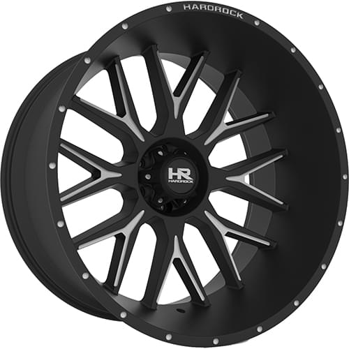 Hardrock Affliction Xposed H500 Black W/ Milled Spokes - Part Number H500-221281144BM Hardrock Affliction Xposed H500 Black W/ Milled Spokes Photo