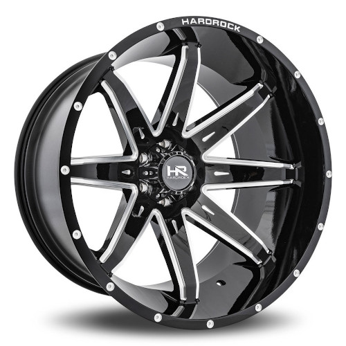 Hardrock Pain Killer Xposed H502 Black W/ Milled Spokes - Part Number H502-209085000BM Hardrock Pain Killer Xposed H502 Black W/ Milled Spokes Photo
