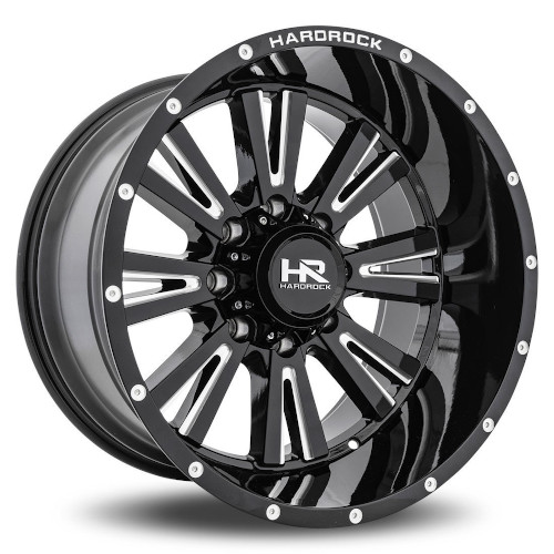 Hardrock Spine Xposed H503 Gloss Black W/ Milled Spokes - Part Number H503-209073000BM Hardrock Spine Xposed H503 Gloss Black W/ Milled Spokes Photo
