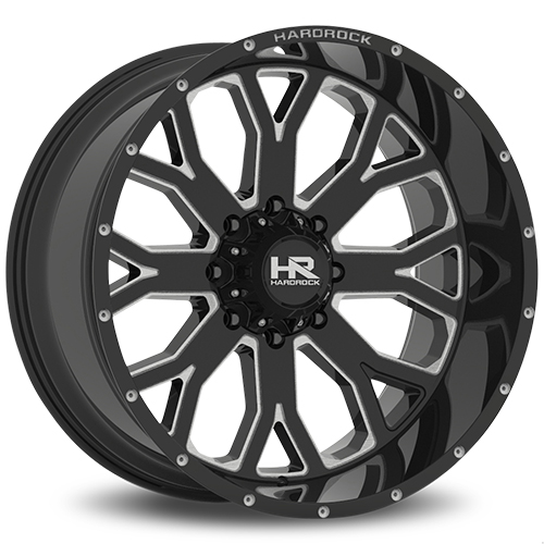Hardrock Slammer Xposed H504 Black W/ Milled Spokes - Part Number H504-261470176BM Hardrock Slammer Xposed H504 Black W/ Milled Spokes Photo
