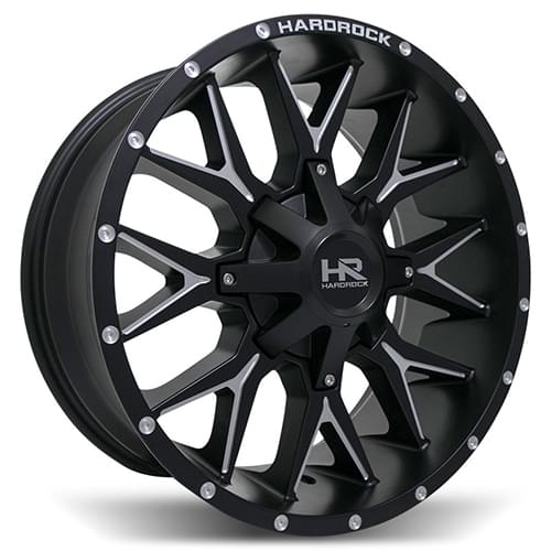Hardrock Affliction H700 Satin Black W/ Milled Spokes - Part Number H700-201070119BM Hardrock Affliction H700 Satin Black W/ Milled Spokes Photo