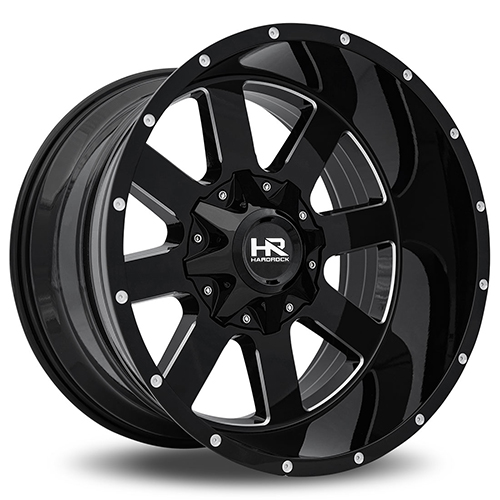 Hardrock Tank H706 Gloss Black W/ Milled Spokes - Part Number H706-201281044GBM Hardrock Tank H706 Gloss Black W/ Milled Spokes Photo