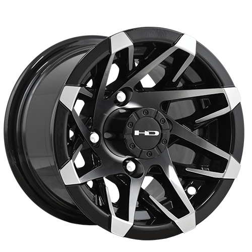 HD Golf Canyon Gloss Black Machined - Part Number CY107042-14BK HD Golf Canyon Gloss Black Machined Photo