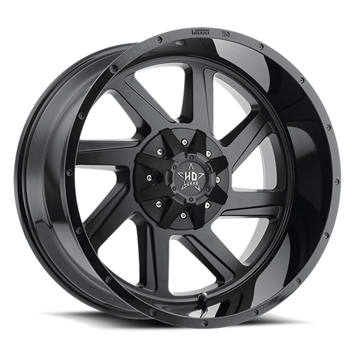 Luxxx HD Offroad LHD-14 Matte Black With Gloss Black Lip - Part Number LHD1422126135139-44G-A5 Luxxx HD Offroad LHD-14 Matte Black With Gloss Black Lip Photo