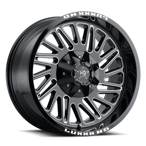Luxxx HD Offroad LHD-19 Gloss Black Milled - Part Number LHD1920105150139-18I-A1 Luxxx HD Offroad LHD-19 Gloss Black Milled Photo