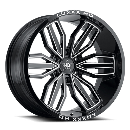 Luxxx HD Offroad LHD-21 Gloss Black Milled - Part Number LHD2120106139-18G-A1 Luxxx HD Offroad LHD-21 Gloss Black Milled Photo