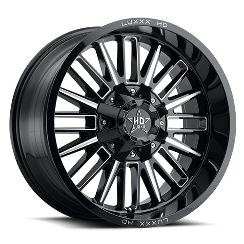 Luxxx HD Offroad LHD-23 Gloss Black Milled - Part Number LHD2320105139150-18I-A1 Luxxx HD Offroad LHD-23 Gloss Black Milled Photo