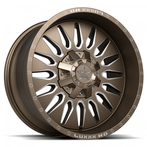 Luxxx HD Offroad LHD-24 Satin Bronze Milled - Part Number LHD2420106135139-18G-J1 Luxxx HD Offroad LHD-24 Satin Bronze Milled Photo