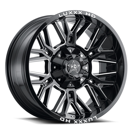 Luxxx HD Offroad LHD-25 Gloss Black Milled - Part Number LHD2522128165170-44K-A1 Luxxx HD Offroad LHD-25 Gloss Black Milled Photo