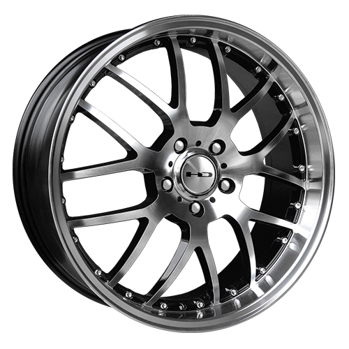 HD Wheels MSR Gloss Black Machined - Part Number MS18756535BK HD Wheels MSR Gloss Black Machined Photo