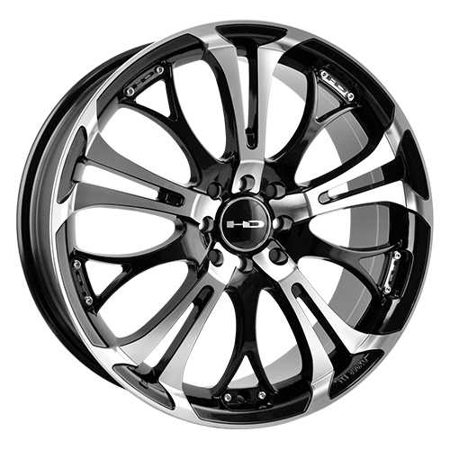 HD Wheels Spinout Gloss Black Machined - Part Number SO20803745BK HD Wheels Spinout Gloss Black Machined Photo