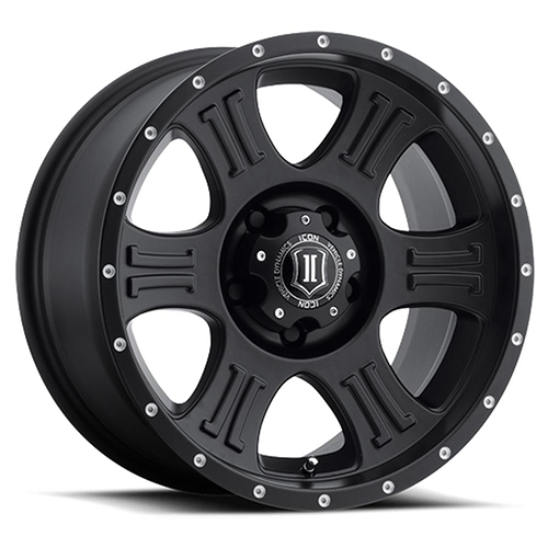 Icon Alloys Shield Satin Black - Part Number 1017858347SB Icon Alloys Shield Satin Black Photo