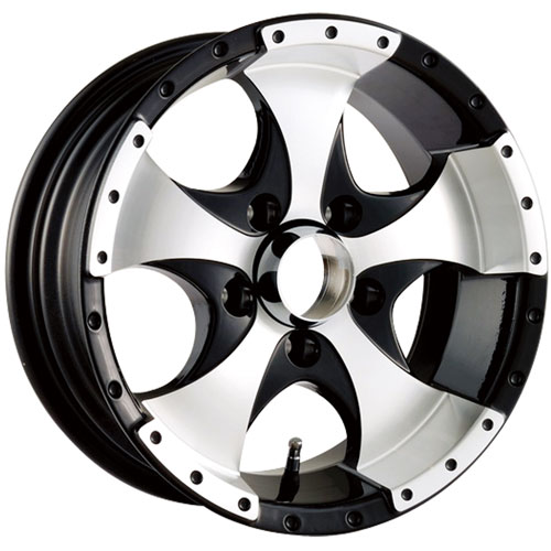 Ion Alloy 136 Black W/ Machined Lip - Part Number 136-4665BX Ion Alloy 136 Black W/ Machined Lip Photo