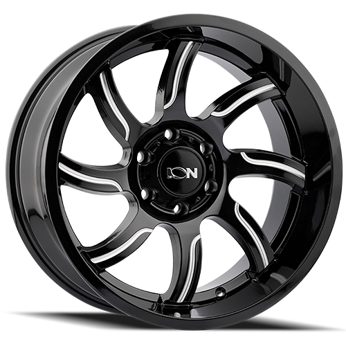 Ion Alloy 151 Gloss Black W/ Milled Spokes - Part Number 151-2970M18 Ion Alloy 151 Gloss Black W/ Milled Spokes Photo