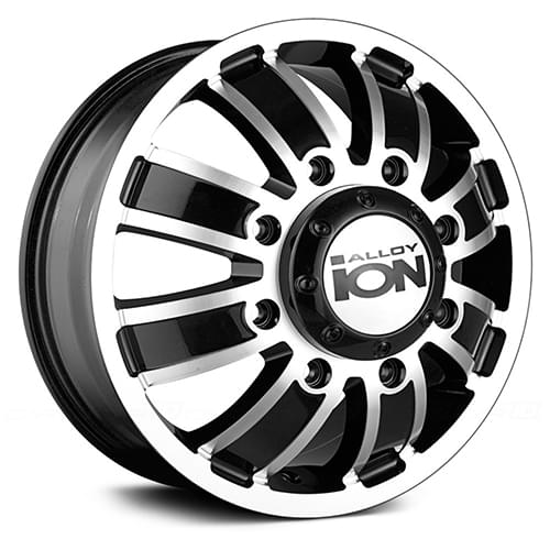 Ion Alloy 166 Matte Black W/ Machined Face & Lip Front - Part Number 166-7677FMB Ion Alloy 166 Matte Black W/ Machined Face & Lip Front Photo
