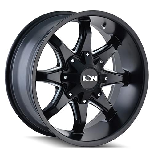 Ion Alloy 181 Satin Black W/ Milled Spokes - Part Number 181-7956M12 Ion Alloy 181 Satin Black W/ Milled Spokes Photo