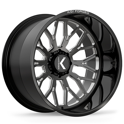 KG1 Forged Jacked KC019 Gloss Black Premium Milled - Part Number KC019241469GPM KG1 Forged Jacked KC019 Gloss Black Premium Milled Photo