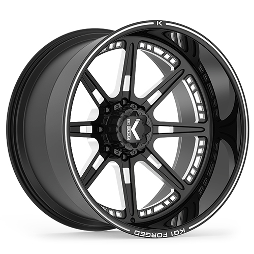 KG1 Forged Compass KC007 Gloss Black Premium Milled - Part Number KC007221486GPM KG1 Forged Compass KC007 Gloss Black Premium Milled Photo