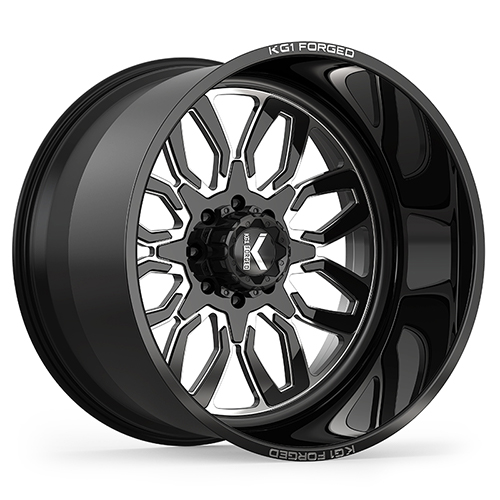 KG1 Forged Gear KF015 Gloss Black Milled - Part Number KF015261269GM KG1 Forged Gear KF015 Gloss Black Milled Photo