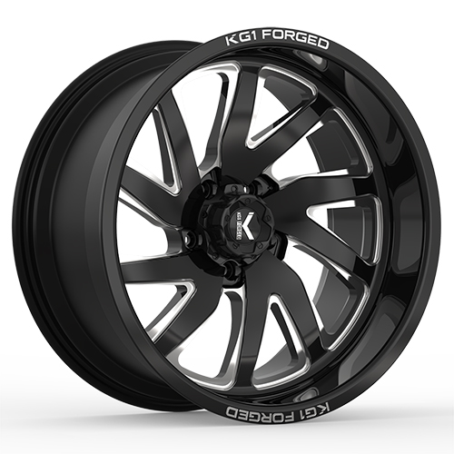 KG1 Forged Vile KF004 Gloss Black Machined - Part Number KF004201488GM KG1 Forged Vile KF004 Gloss Black Machined Photo
