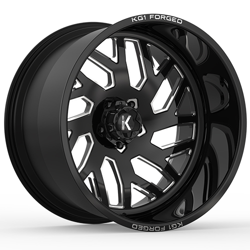 KG1 Forged Yaz KF009 Gloss Black Machined - Part Number KF009201057GM KG1 Forged Yaz KF009 Gloss Black Machined Photo