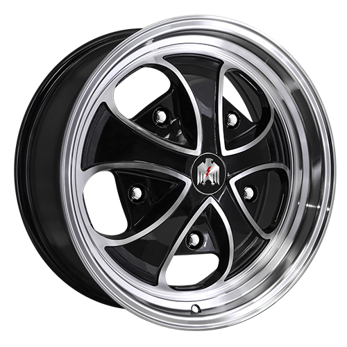 Klassik Rader Falcon Gloss Black Machined - Part Number FA15553220BK Klassik Rader Falcon Gloss Black Machined Photo