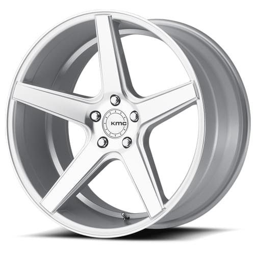 KMC KM685 District Silver Silver W/ Machined Face - Part Number KM68520557435 KMC KM685 District Silver Silver W/ Machined Face Photo