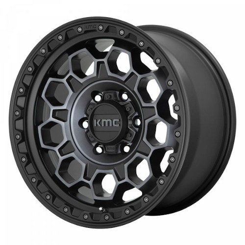 KMC KM545 Trek Satin Black W/ Gray Tint - Part Number KM54579063418 KMC KM545 Trek Satin Black W/ Gray Tint Photo