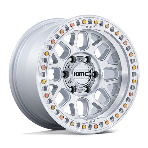 KMC KM549 GRS Gloss Silver With Machined Face - Part Number KM54929050418 KMC KM549 GRS Gloss Silver With Machined Face Photo