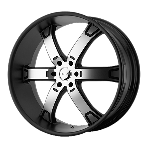 KMC KM671 Brodie Matte Black Machined - Part Number KM67129063530 KMC KM671 Brodie Matte Black Machined Photo
