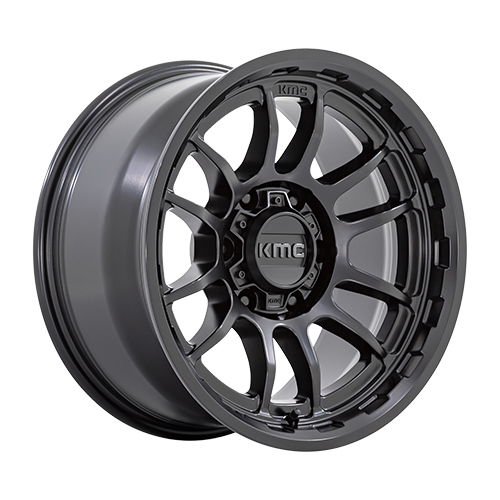 KMC KM727 Wrath Satin Black - Part Number KM727MX17855010N KMC KM727 Wrath Satin Black Photo
