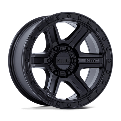 KMC KM551 Outrun Matte Black W/ Gloss Black Lip - Part Number KM551MB18905018 KMC KM551 Outrun Matte Black W/ Gloss Black Lip Photo