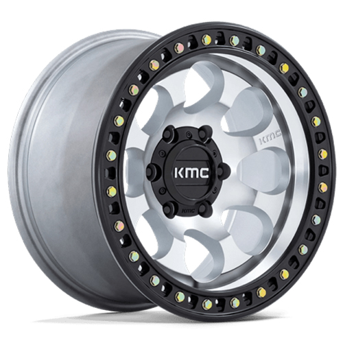 KMC Riot SBL KM550 Machined W/ Satin Black Lip - Part Number KM550DB17906812N KMC Riot SBL KM550 Machined W/ Satin Black Lip Photo