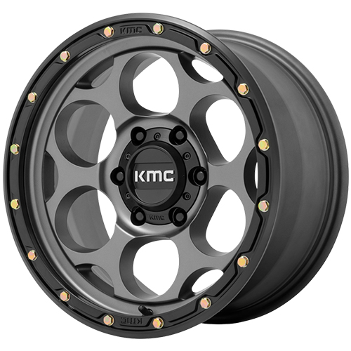 KMC KM541 Dirty Harry Satin Gray W/ Black Lip - Part Number KM54188550900 KMC KM541 Dirty Harry Satin Gray W/ Black Lip Photo