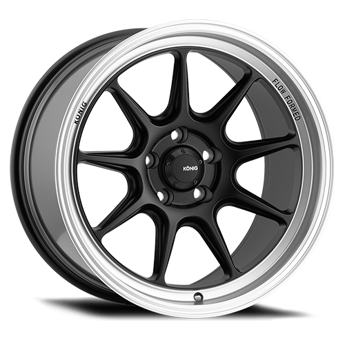 Konig Countergram 105 Matte Black W/ Machined Lip - Part Number 105MB-CT97520325 Konig Countergram 105 Matte Black W/ Machined Lip Photo