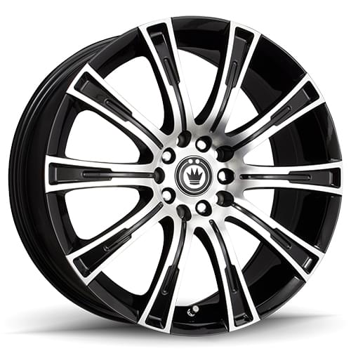 Konig Crown 50 Gloss Black W/ Machined Face - Part Number 50MB-CW77T04455 Konig Crown 50 Gloss Black W/ Machined Face Photo