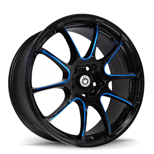 Konig Illusion 24 Black W/ Blue Accents - Part Number 24BB-IL7751040F Konig Illusion 24 Black W/ Blue Accents Photo