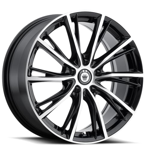 Konig Impression 53 Gloss Black W/ Machined Edge - Part Number 53MB-IP88515405 Konig Impression 53 Gloss Black W/ Machined Edge Photo