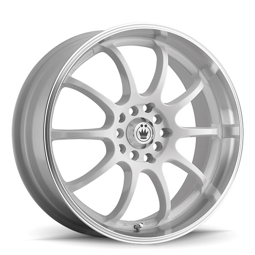 Konig Lightning 26 Gloss White W/ Machined Lip - Part Number 26W-LI67T0440W Konig Lightning 26 Gloss White W/ Machined Lip Photo