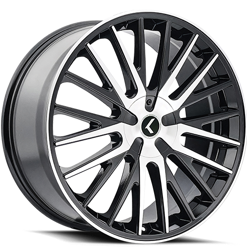 Kraze Double Down KR185 Black Machined - Part Number KR185-22803BM38 Kraze Double Down KR185 Black Machined Photo
