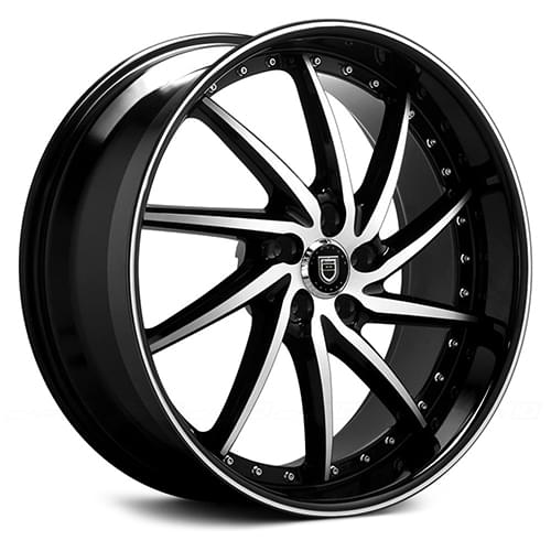 Lexani Artemis 659 Black Machined Lip - Part Number 659-2010-66-40MB Lexani Artemis 659 Black Machined Lip Photo