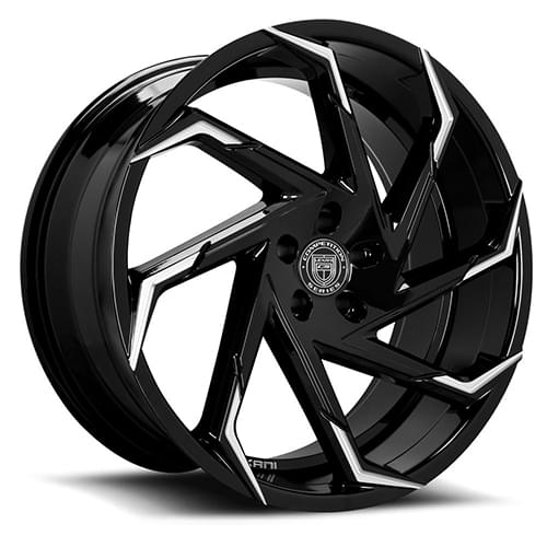 Lexani Cyclone 667 Black Machined Tips - Part Number 667-2290-45-32MBT Lexani Cyclone 667 Black Machined Tips Photo