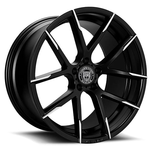 Lexani Stuttgart 801 Black Machined Tips - Part Number 801-2010-45-40MBT Lexani Stuttgart 801 Black Machined Tips Photo