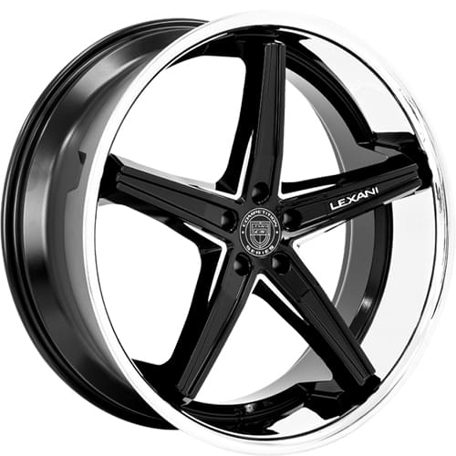 Lexani Fiorano 679 Black W Chrome Lip - Part Number 679-2210-13-38BGS Lexani Fiorano 679 Black W Chrome Lip Photo