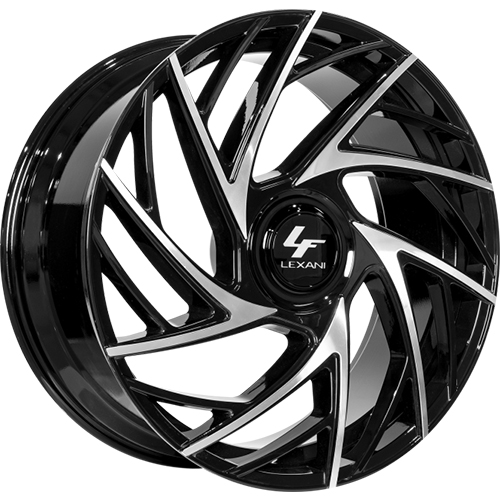 Lexani Mugello XL 695 Gloss Black W/ Machined Face - Part Number 695-2610-21-35MB Lexani Mugello XL 695 Gloss Black W/ Machined Face Photo