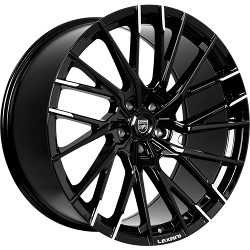 Lexani Velar 707 Black With Machined Tips - Part Number 707-22105-73-45MBT Lexani Velar 707 Black With Machined Tips Photo